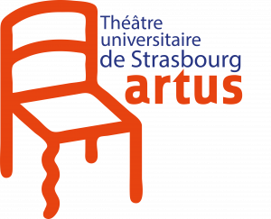 Logo Artus Théâtre Universitaire de Strasbourg - Orange chair